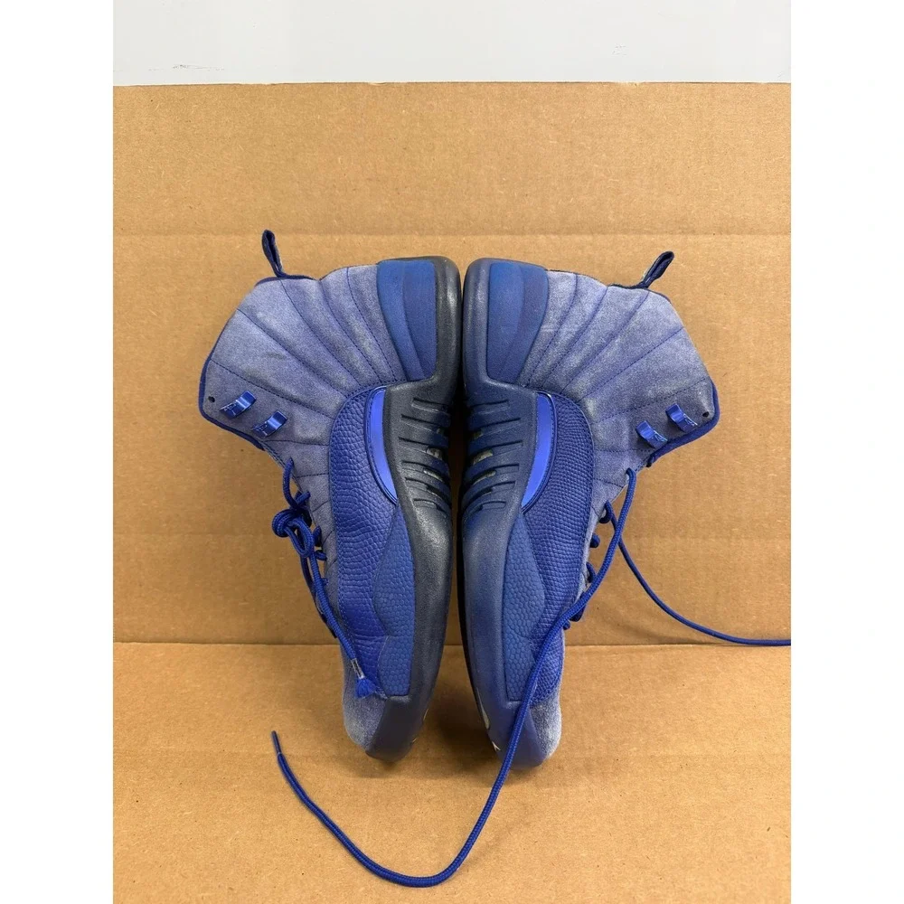 Air Jordan 12 Retro Suede High Top Sneakers Deep Royal 130690-400 Size 11 US